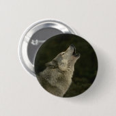 Gray Wolf Ronde Button 5,7 Cm (Voorkant /achterkant)