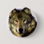 Gray Wolf Ronde Button 5,7 Cm (Voorkant)
