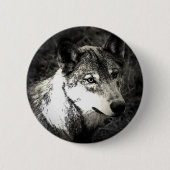 Gray Wolf Ronde Button 5,7 Cm (Voorkant)