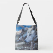 GRAY WOLF SENTINEL WOLVES CROSSBODY TAS (Achterkant)