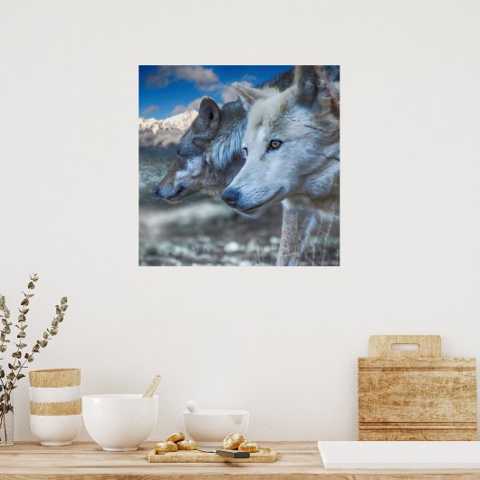 Gray Wolf SENTINELS Poster (Keuken)
