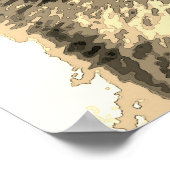 Gray Wolf Sepia Poster (Hoek)