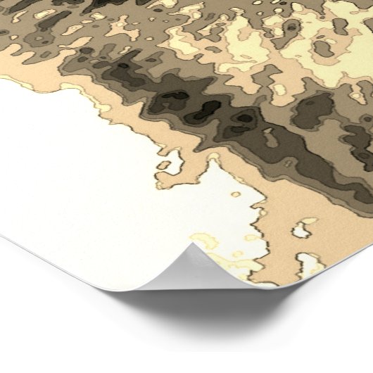 Gray Wolf  Sepia Poster (Hoek)