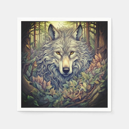 Gray Wolf Servet (Voorkant)