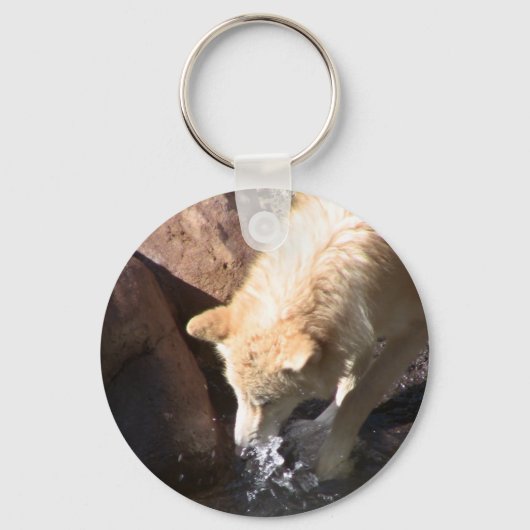 Gray Wolf Sleutelhanger (Voorkant)