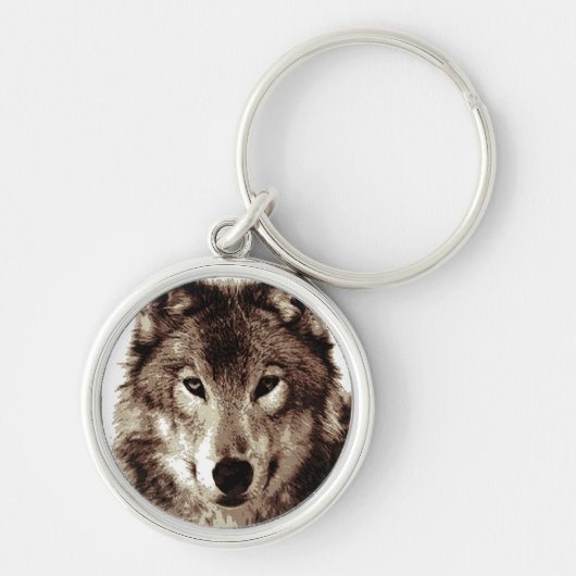 Gray Wolf Sleutelhanger (Voorkant)