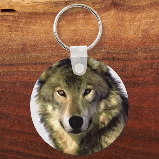 Gray Wolf Sleutelhanger (Voorkant)