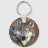 Gray Wolf Sleutelhanger (Voorkant)