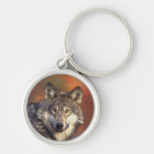 Gray Wolf Sleutelhanger (Voorkant)