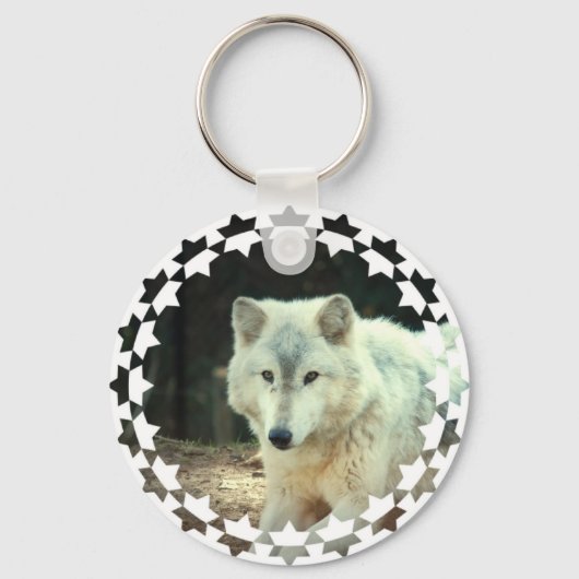 Gray Wolf Sleutelhanger (Voorkant)
