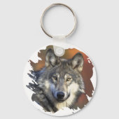 Gray Wolf Sleutelhanger (Voorkant)