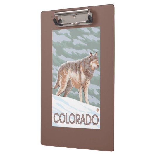 Gray Wolf StandingColorado Klembord (Links)