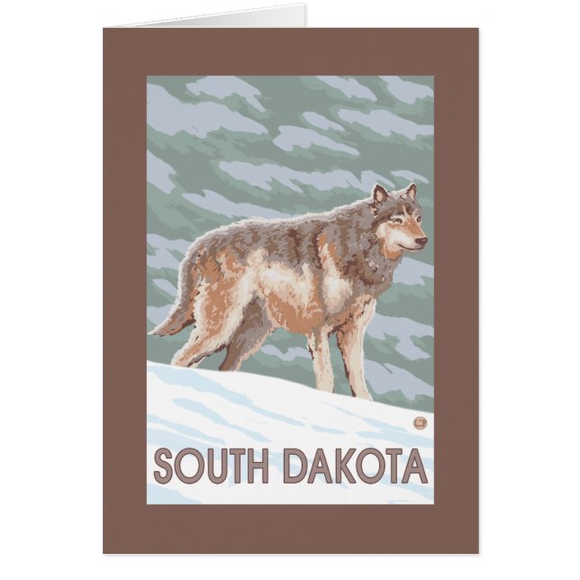 Gray Wolf StandingSouth Dakota (Voorkant)