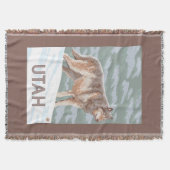 Gray Wolf StandingUtah Deken (Voorkant)