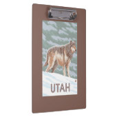 Gray Wolf StandingUtah Klembord (Rechts)