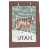 Gray Wolf StandingUtah Medium Cadeauzakje (Voorkant)