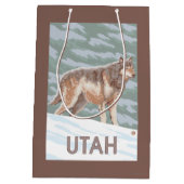 Gray Wolf StandingUtah Medium Cadeauzakje (Achterkant)