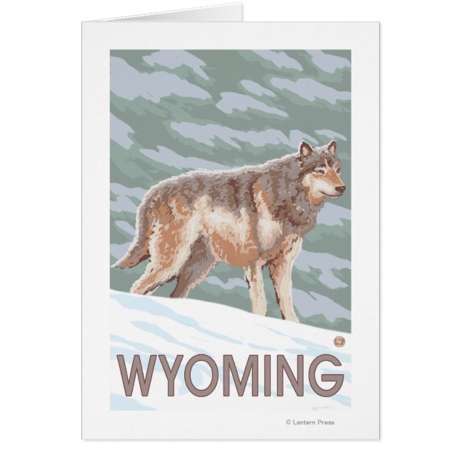Gray Wolf StandingWyoming (Voorkant)