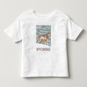 Gray Wolf StandingWyoming Kinder Shirts