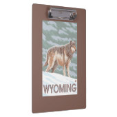 Gray Wolf StandingWyoming Klembord (Rechts)