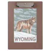 Gray Wolf StandingWyoming Klembord (Voorkant)