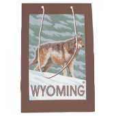Gray Wolf StandingWyoming Medium Cadeauzakje (Voorkant)