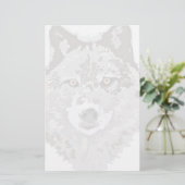 Gray Wolf Stationery Briefpapier (Staand voorkant)