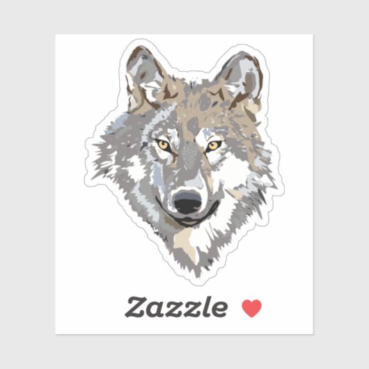Gray Wolf Sticker (Vel)