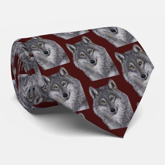 Gray Wolf Stropdas (Opgerold)