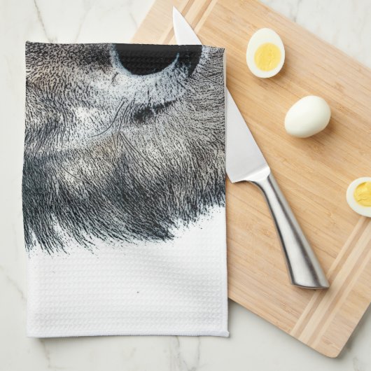 Gray Wolf Theedoek (Quarter Fold)