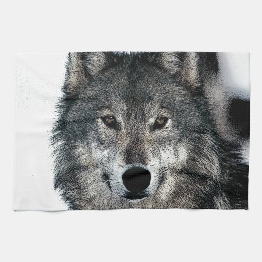Gray Wolf Theedoek (Horizontaal)