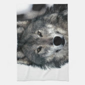 Gray Wolf Theedoek (Verticaal)