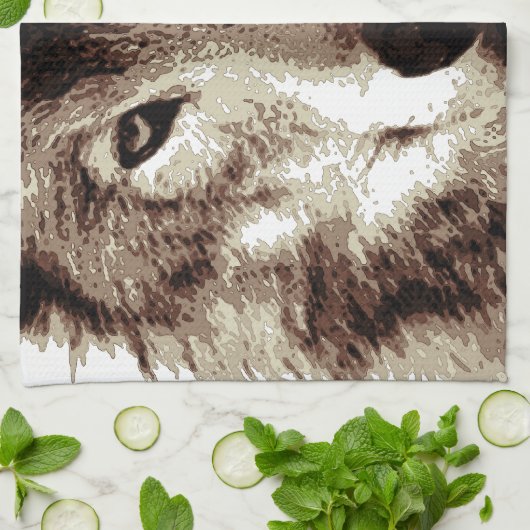 Gray Wolf Theedoek (Gevouwen)