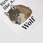 Gray Wolf Tissuepapier (Detail)