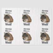 Gray Wolf Tissuepapier (Voorkant)