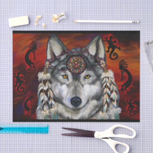 GRAY WOLF TISSUEPAPIER (Craft)