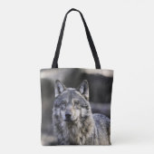 Gray Wolf Tote Bag (Achterkant)