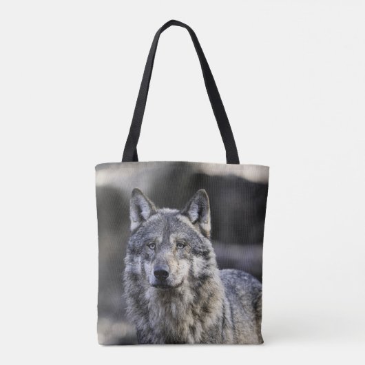 Gray Wolf Tote Bag (Achterkant)