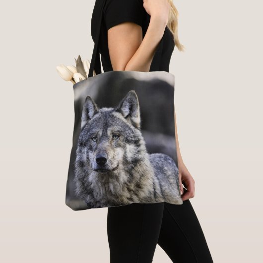 Gray Wolf Tote Bag (Dichtbij)
