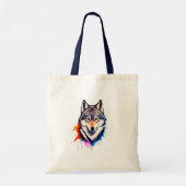 Gray Wolf Tote Bag (Achterkant)