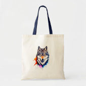Gray Wolf Tote Bag (Voorkant)