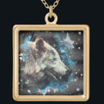 *~* Gray Wolf Totem Blue Boho Shaman Square Goud Vergulden Ketting<br><div class="desc">JEWELRY MET INTENTIE (R) - Energetisch Enhanced Jewelry ketting SQUARE en geel verguld. * SQUARE GOLD plaagde Boho Bohemian Native American Tribal Shaman GOLD PLATED SQUARE KETTING Artistic and abstract Wolf Totem. Als professionele verafgelegen spirituele energiegenezer sinds 2001 heb ik geleerd, ontwikkeld en gebruik gemaakt van de kracht van de...</div>