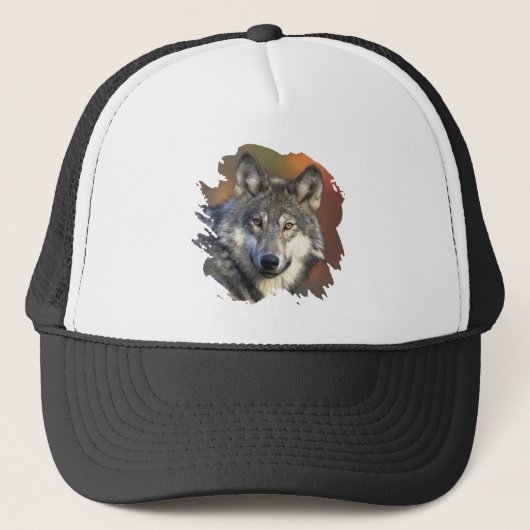 Gray Wolf Trucker Pet (Voorkant)