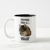 Gray Wolf Tweekleurige Koffiemok (Links)