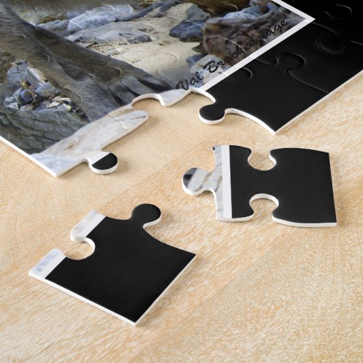 Gray Wolf Wild Animal Puzzle Legpuzzel (Zijkant)