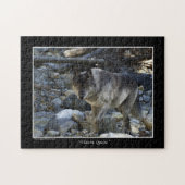 Gray Wolf Wild Animal Puzzle Legpuzzel (Horizontaal)