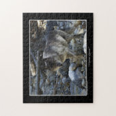 Gray Wolf Wild Animal Puzzle Legpuzzel (Verticaal)