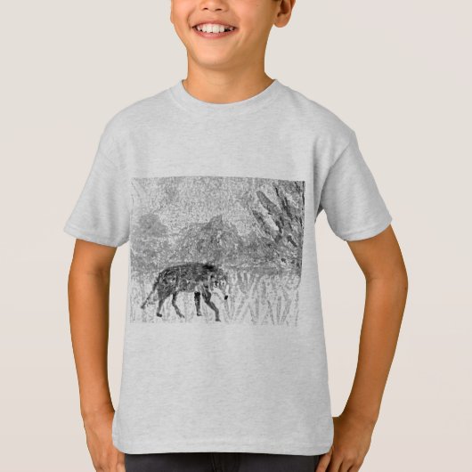 Gray Wolf Wild Animal T-shirt (Voorkant)