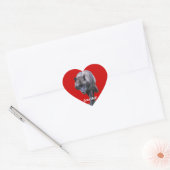 GRAY WOLF Wildlife Heart Sticker Collectie (Envelop)