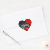 GRAY WOLF Wildlife Heart Sticker Collectie (Envelop)
